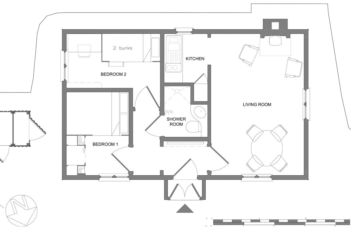 Blue Cabin floorplan